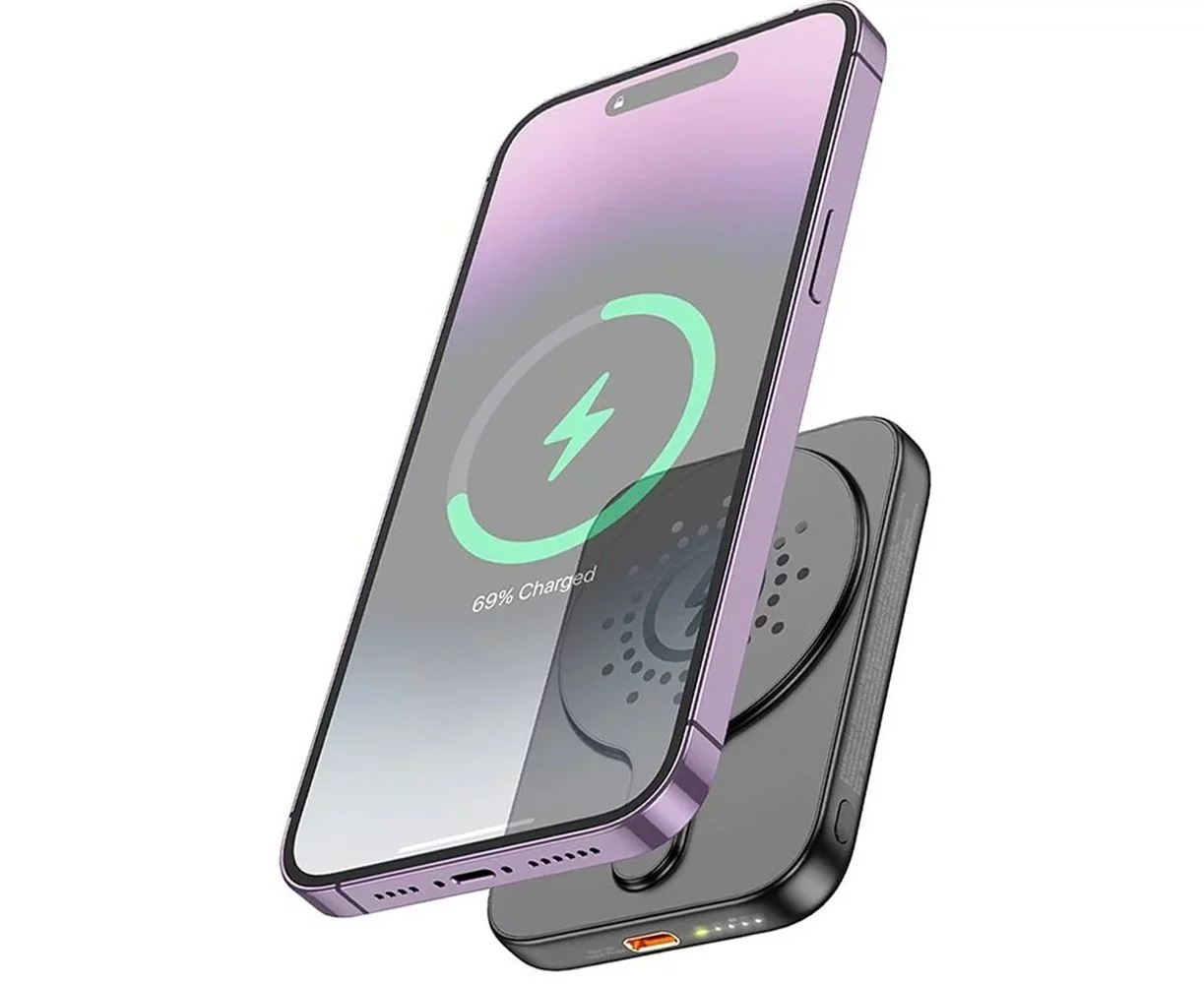 Портативний акумулятор Hoco J117 MagSafe Wireless Powerbank PD20W Чорний