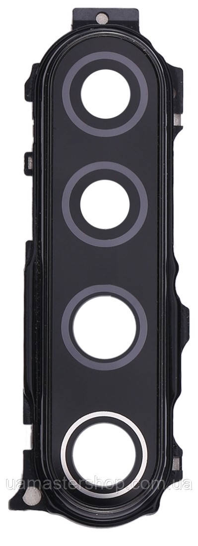 Скло камери Xiaomi Redmi Note 8/Redmi Note 8 2021/Redmi Note 8T з рамкою чорного кольору Space Black, фото 1