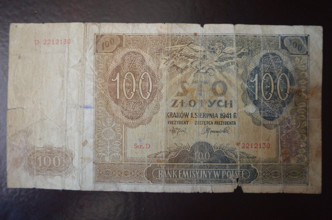 Польща 100 злотих 1941 рік (БА)