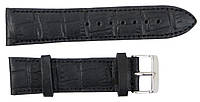Кожаный ремешок для часов под крокодила Mykhail Ikhtyar Ш22 мм черный