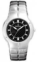 Мужские часы Bulova 96G22, карбоновый циферблат - тонкая повседневная универсальная модель