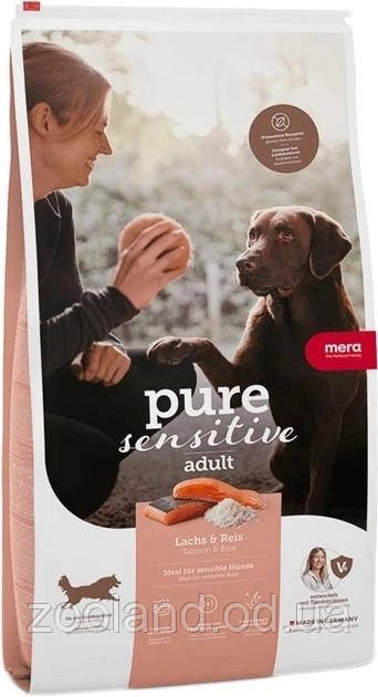 Mera PureSensitive Adult з лососем і рисом, 1 кг