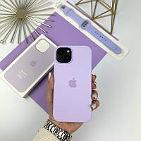 Силиконовый чехол ТОП качества (AAA) для iPhone 14 Light Purple