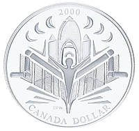 Канада 1$ 2000 Срібло Proof Космос — Шаттл Діскавері