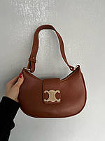Женская сумка Celine (коричневая) изысканная маленькая сумочка для девушки AS481