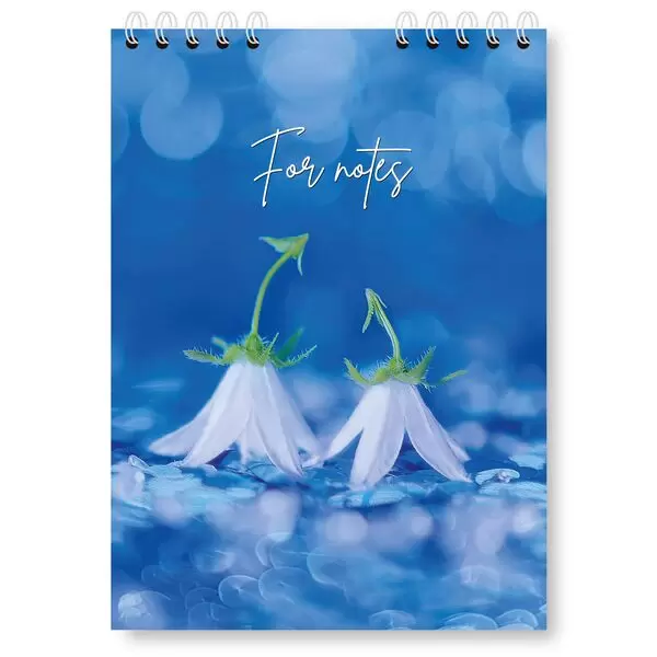 Блокнот А5 48 арк спіраль верх клітинка 415 Квіти, фото 1