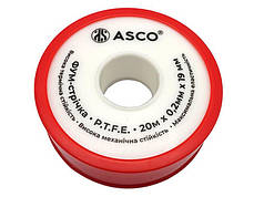 Фум стрічка профі 19мм×0.2 мм×20м (0.4g/cм3) Asco® Turkey