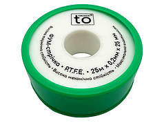 Фум стрічка профі мaxi 25мм x 0.2мм x 25м (0.3g/cм3) toНасоси