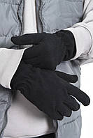 Перчатки мужские флисовые черного цвета 170833S