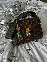 Женская сумка Louis Vuitton Super Pochette Brown Bag (коричневая) крутая стильная сумка torba0241