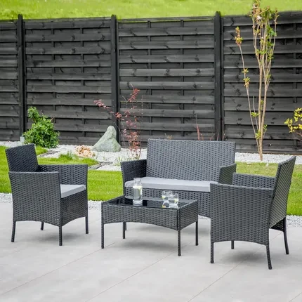 Комплект садових меблів PATIO Edwige 47209 чорного кольору