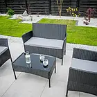 Комплект садових меблів PATIO Edwige 47209 чорного кольору, фото 4