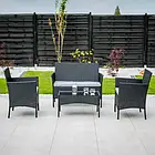 Комплект садових меблів PATIO Edwige 47209 чорного кольору, фото 6