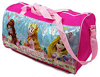Спортивная детская сумка для девочки 17L Princess, Принцессы 37х23х20 см PASO Розовый (2000002731238)