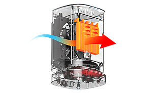 Тепловентилятор Havit HV-HT1220 950W White 27406
