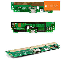 Шлейф для Xiaomi Redmi Note, конектора заряджання, тип 1, з компонентами, 3G версія, оригінал