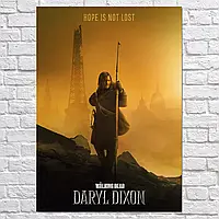 Плакат "Ходячі мерці: Деріл Діксон, Walking Dead: Daryl Dixon", 60×43см