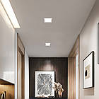 LED світильник Back вбудований квадрат Videx 16W 5000K VL-DLBS-165 26342, фото 4