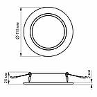 LED світильник Back вбудований круглий VIDEX 6W 5000K, фото 5