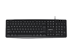 Дротова клавіатура Havit HV-KB2006 USB Black 27082