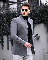 Мужское демисезонное темно-серое короткое пальто, Турция
