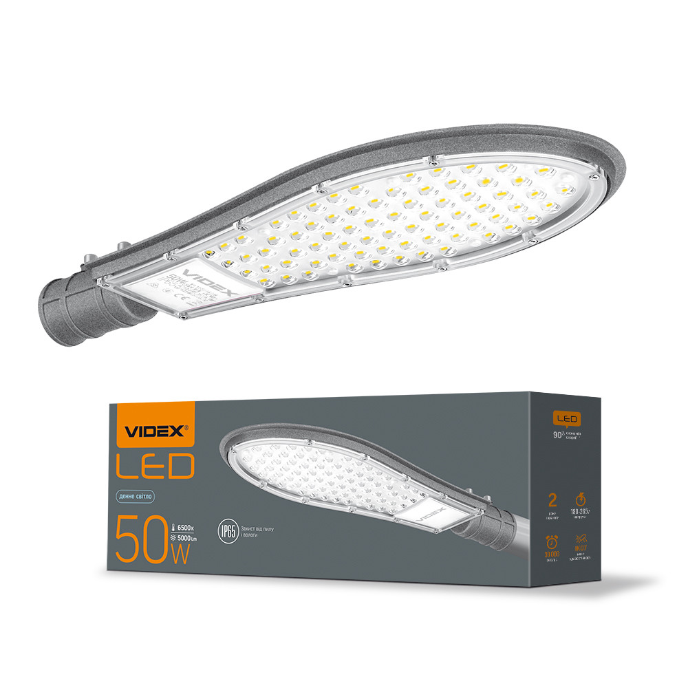 LED фонарь уличный Videx IP65 50W 5000K VL-SLE15-506 26457
