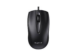 Дротова миша Havit HV-MS871 USB Black 1200 DPI, 3 кл 25258