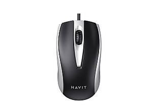 Дротова миша Havit HV-MS871 USB Gray 1200 DPI, 3 кл 25258