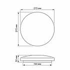 LED світильник настінно-стельовий Titanum 12W 5000K Матовий TLCL-125M 26690, фото 4