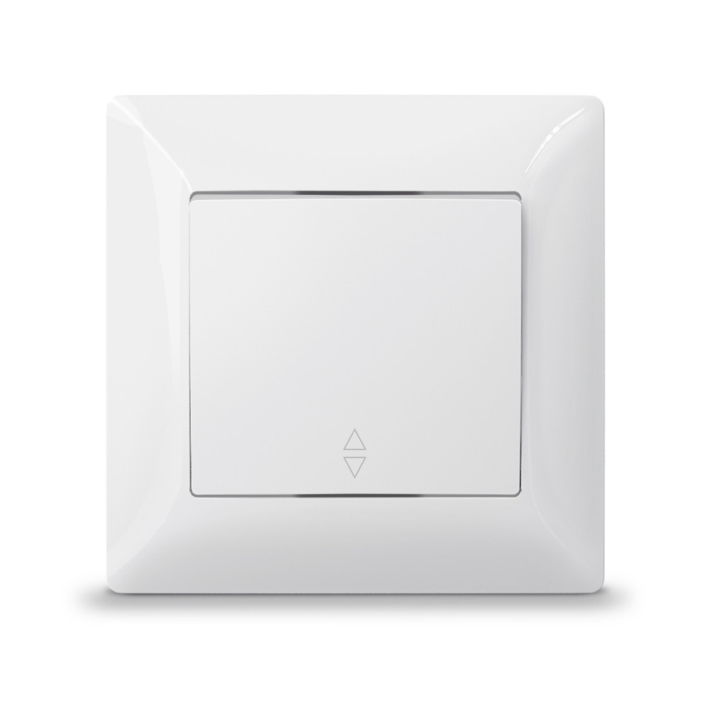 Вимикач одноклавішний прохідний білий Titanum Standart TF-ST-SW1P-W 25964, фото 1