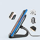 Бездротовий зарядний пристрій ColorWay Wireless Stand 10 W Blue (CW-CHW30Q-BL), фото 2