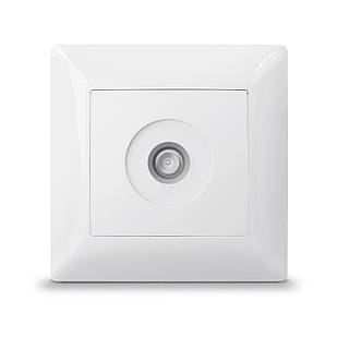 Розетка TV одинарна телевізійна біла Titanum Standart TF-ST-SK1TV-W 25983