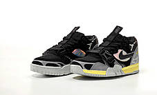 Чоловічі кросівки Nike Air Trainer 1 SP Dark Smoke Grey Найк Аір Трейнер замш текстиль рефлектив демісезон, фото 3