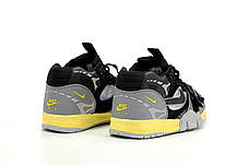 Чоловічі кросівки Nike Air Trainer 1 SP Dark Smoke Grey Найк Аір Трейнер замш текстиль рефлектив демісезон, фото 6