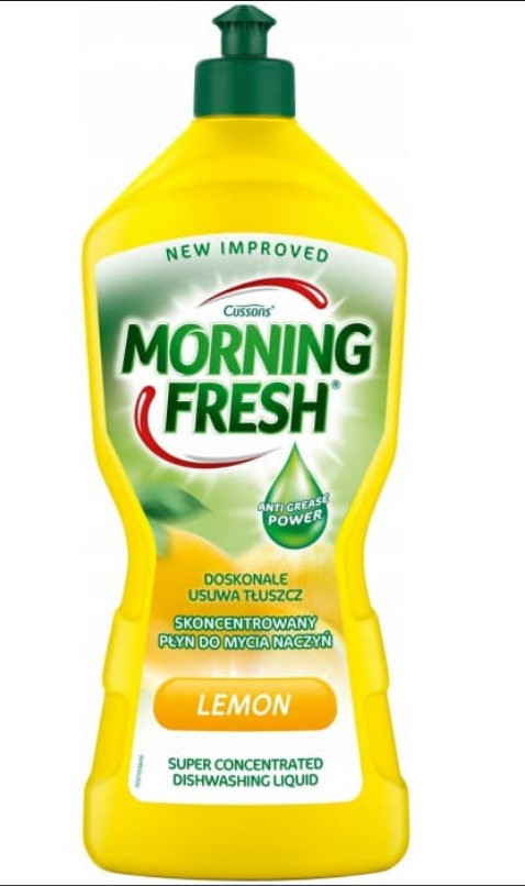 Засіб концентрований для миття посуду Morning Fresh Lemon 900мл (5000101509698)