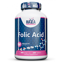 Фолиевая кислота Haya Labs FOLIC ACID 800mcg 250 таблеток