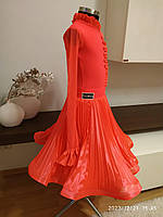 Плаття для бальних танців бейсік з тканин "Chrisanne Clover" Fl.Red - sat-chif