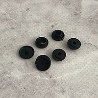 Кнопка пластиковая 10мм Черная К (50шт.) КР