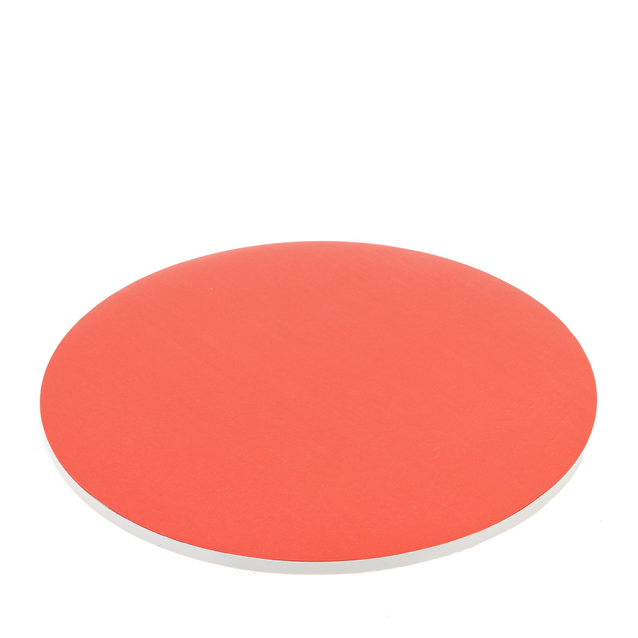 Підкладка Ø30 см (h10 мм гофра/глянець) під торт, червона, фото 1