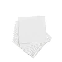 Підкладка 9х9 см (0,5 мм) під еклер (ламінована), біла