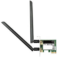 Wi-Fi адаптер D-Link DWA-582 AC1200 PCI-express беспроводной 1200Мбит/с черный