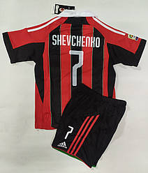 Футбольна форма дитяча Milan Shevchenko чорно-червона