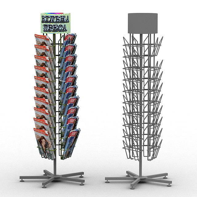 Вращающиеся стойки «полиграфия» для журналов
