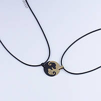 Кулон собачка для двох на подарунок. Подвійні підвіски для закоханих. Парні кулони з собачками, фото 4