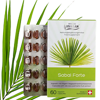 Сабаль Форте для чоловіків капсули на основі масляного екстракту пальми 60шт Вівасан Vivasan Швейцарія Swiss