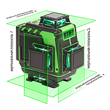 Лазерний рівень нівелір 4D Stif Germany BL-16XL + Штатив у подарунок, фото 3