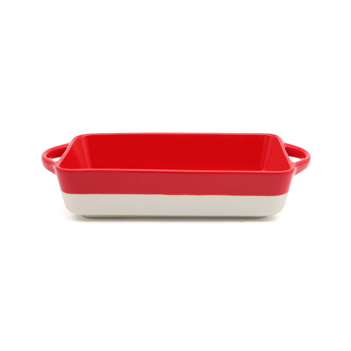 Форма для запікання МВМ MY HOME Біло-червона 300х185х60 мм (KP-44 L WHITE/RED)