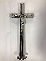 Хрест хромований католицький з розп'яттям Польща R 04 70х32 см