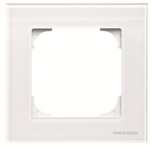 Рамка 1-а ABB Niessen Sky біле скло (8571 CB)