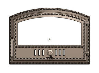 Чавунні дверцята глухі та зі склом VVK